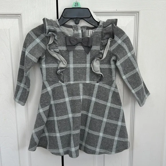 Janie And Jack Plaid Jacquard Dress - Picture 1 of 6